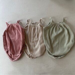 Axel and Rose Ribbed Summer Tank Bubble Onesie (12-18months)